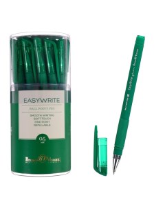 Ручка шариковая EasyWrite Green 0 5 мм зелёные чернила матовый корпус Silk Touch Brunovisconti