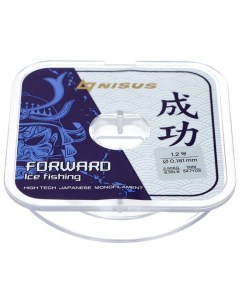 Леска Forward Ice Fishing, диаметр 0.181 мм, тест 2.9 кг, 50 м, Nylon Transparent Nisus