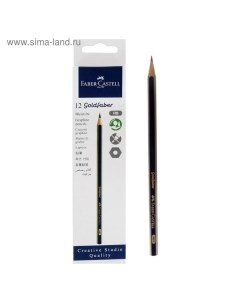 Карандаш чёрнографитный GOLDFABER 1221 HB шестигранный цена за 1 штуку Faber castell