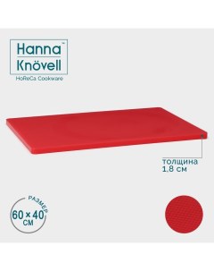 Доска профессиональная разделочная 60 40 1 8 см цвет красный Hanna knövell