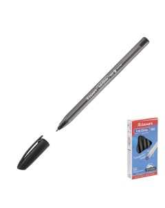 Ручка шариковая InkGlide 100 Icy, узел 0.7 мм, трехгранная, черная, цвет корпуса микс Luxor