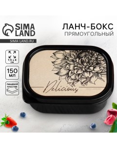 Ланч бокс прямоугольный Delicious 150 мл Foodvibes