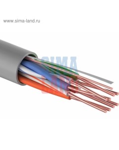 Кабель UTP бухта 305 м 4 пары 26 AWG CCA CAT5e серый Rexant