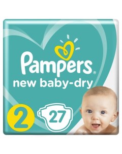 Подгузники New Baby Dry размер 2 27 шт Pampers