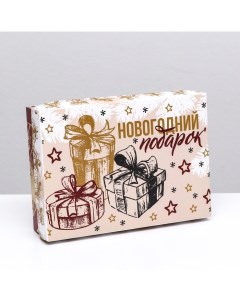 Коробка подарочная новогодняя складная, "Изысканность", 21 х 15 х 5,7 см Upak land