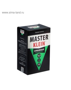 Клей обойный, для бумажных обоев, 400 г Master klein