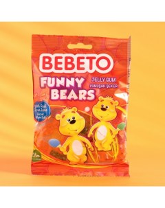 Жевательный мармелад FUNNY BEARS, 70 г Bebeto