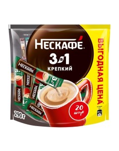 Кофе растворимый 3 в 1, Strong, 14,5 г Nescafe