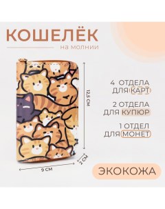 Кошелёк на молнии цвет рыжий Выбражулька