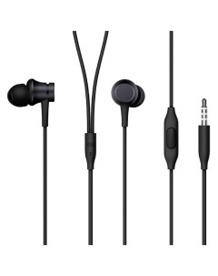 Наушники Mi In-Ear Basic ZBW4354TY, вакуумные, микрофон, 93 дБ, 3.5 мм,1.25 м, черные Xiaomi