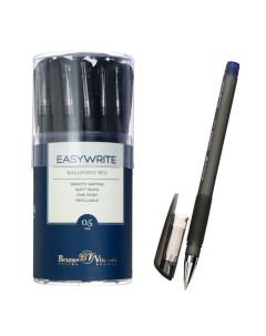 Ручка шариковая EasyWrite Ice узел 0 5 мм синие чернила матовый корпус Silk Touch Brunovisconti