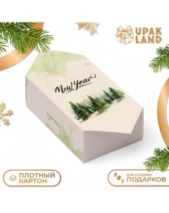 Подарочная коробка - конфета новогодняя складная «For you», 9,3х14,6х 5,3 см. Upak land