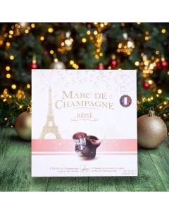 Шоколад фигурный новогодний MOMENTS CHAMPAGNE ROSE, с начинкой из ликёра Marc de Champagne Rose, 10  Abtey