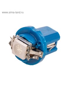 Лампа светодиодная T8 5 T4W 12 В 1 SMD с цоколем синяя 2 шт S08201361 Skyway