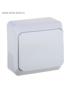 Выключатель SE "Этюд", 10 А, 1 клавиша, IP20, накладной, белый, BA10-001B Schneider electric