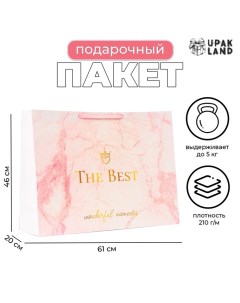 Пакет ламинированный "The Best", XXL 61 х 46 х 20 см Upak land