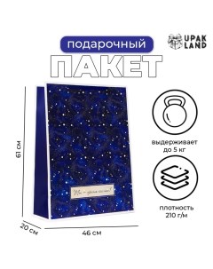 Пакет ламинированный "Космос", XXL 46 х 61 х 20 см Upak land