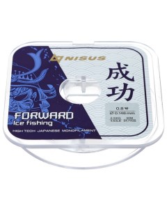 Леска Forward Ice Fishing, диаметр 0.148 мм, тест 2.1 кг, 50 м, Nylon Transparent Nisus