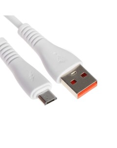 Кабель ONE DEPOT S01V microUSB USB 2 4 А 1 метр белый No name