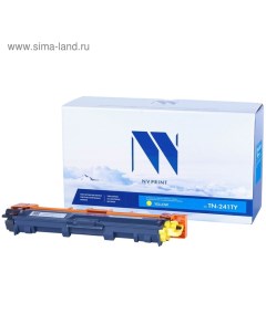 Картридж TN-241T для Brother HL-3140/3150/3170/DCP-9020/MFC-9140 (1400k), желтый Nv print