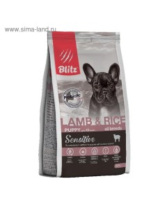 Сухой корм Lamb Rice Puppy для щенков 500 г Blitz