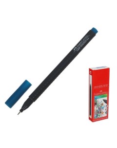 Ручка капиллярная GRIP линер 0 4 мм кобальт бирюзовый Faber castell