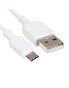 Кабель S01 microUSB USB 2 4 А 1 м зарядка передача данных белый Smartbuy