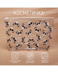 Косметичка из прозрачного PVC 21 х2 х14 см Панда Nazamok