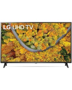 Телевизор 43UP75006LF, 43", 3840x2160, DVB-T2/C/S2, 2xHDMI, 1xUSB, SmartTV, чёрный Lg