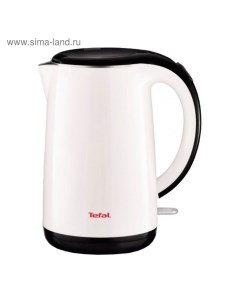 Чайник электрический KO260130, пластик, 1.7 л, 2150 Вт, бело-черный Tefal