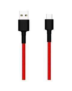 Кабель Mi Braided (SJV4110GL), Type-C - USB, 1 м, нейлоновая оплетка, красный Xiaomi