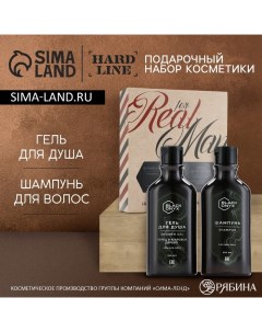 Подарочный набор косметики BLACK ONYX, гель для душа и шампунь для волос, 2 х 290 мл, аромат перца и Hard line