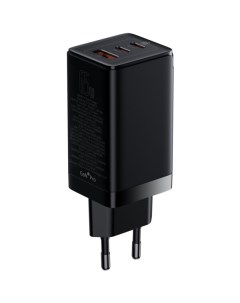 Сетевое зарядное устройство GaN3 Pro Fast Charger 2C U 65W CCGP050101 Black Baseus