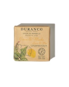 Марсельское мыло кусковое Лимон и мята Lemon & Mint 100.0 Durance