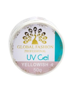 Гель для наращивания ногтей, камуфляж-6, Yellowish-6 50 г Global fashion