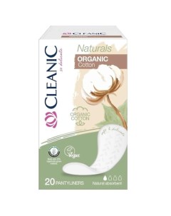 Naturals Organic Cotton Ежедневные гигиенические прокладки 20 0 Cleanic