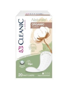 Naturals Organic Cotton Прокладки гигиенические день 10 0 Cleanic