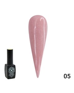 Каучуковая база для гель лака френч с шиммером, Rubber Base Coat French 004 Global fashion