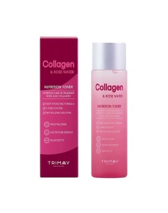 Тонер для кожи лица с коллагеном и розовой водой/Collagen & Rose Water Nutrition Toner 210.0 Trimay