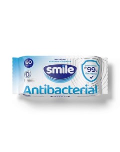 Влажные салфетки с экстрактом эвкалипта Antibacterial effect 60.0 Smile wonderland