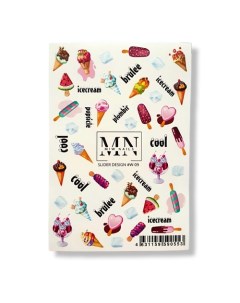 Слайдер дизайн для ногтей на любой фон W-09 Miw nails