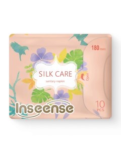 Прокладки женские гигиенические ежедневные с крылышками Silk Care 10 0 Inseense