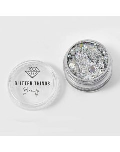 Глиттер Гель Блёстки для глаз лица и тела Городской Стиль Glitter things