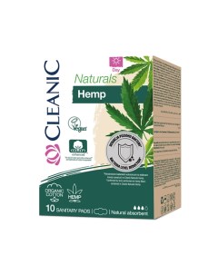 Naturals Organic Cotton Hemp Прокладки гигиенические дневные 10 0 Cleanic