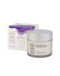 Крем ночной восстанавливающий с Ресвератролом и Q10 Restoring Night Cream With Resveratrol and Q10 Yousmetica