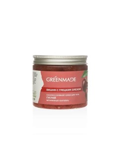 Сахарно-соляной скраб для тела вишня с грецким орехом 250.0 Greenmade