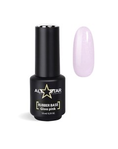 Каучуковая камуфлирующая база с шиммером, RUBBER BASE "Gloss Milk" All star professional