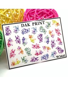 Слайдер-дизайн для ногтей W3441 Dak print