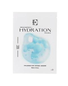 Увлажняющая тканевая маска HYDRATION с гиалуроновой кислотой, бетаином и аргинином 1.0 Entrederma