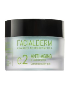 Крем для лица антивозрастной для комбинированной и жирной кожи C2 Anti-Aging & Anti-Stress Face Crea Facialderm